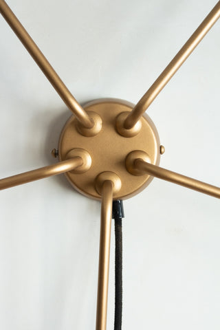 Close-up image of the centre of the Art Deco Statement Wall Light