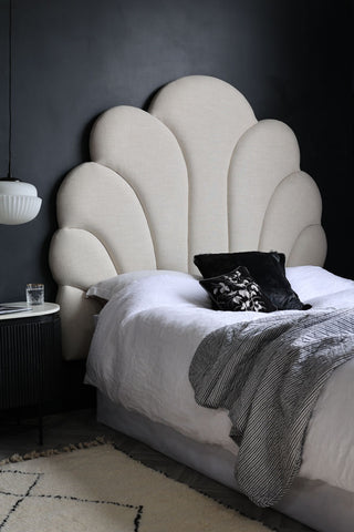 Lifestyle image of the Art Deco Super King Headboard