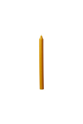Image of the Beautiful Dinner Candle - Ochre on a white background
