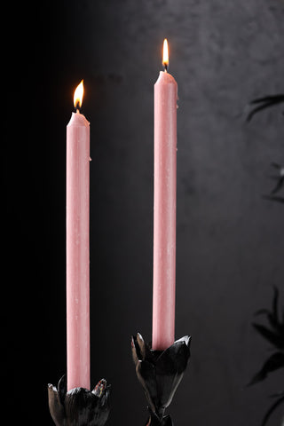 Close-up image of the Beautiful Dinner Candle - Old Rose