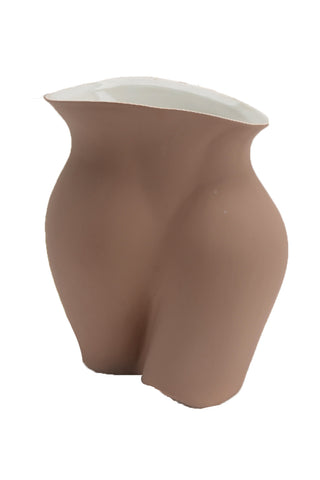 Image of the Raw Ceramic Clay Best Bottom Vase on a white background