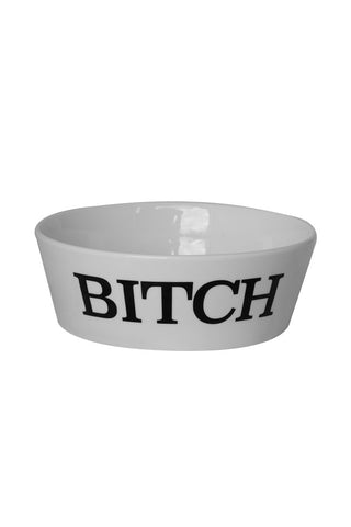 Image of the Bitch Pet Bowl - 2 Available Sizes on a white background