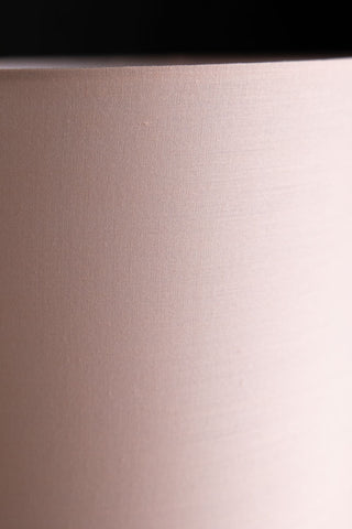 Detail image of the Black & White Checkered Table Lamp With Pink Shade