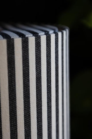 Image of the material for the Black & White Stripe Table Lamp