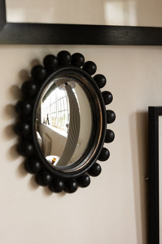 Image of the Black Bobbin Convex Mirror