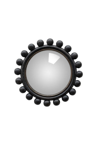 Image of the Black Bobbin Convex Mirror on a white background
