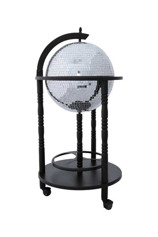 Image of the Black Disco Ball Drinks Trolley Cart on a white background