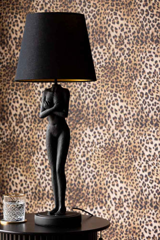 Lifestyle image of the Black Naked Lady Table Lamp