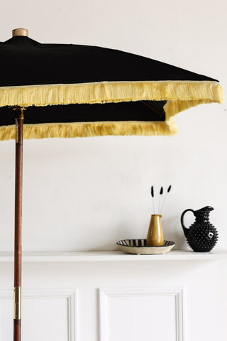 Image of the Black Square Printed Parasol