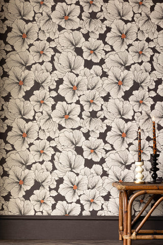 Lifestyle image of the Rockett St George Bohemian Bloom Monochrome Wallpaper