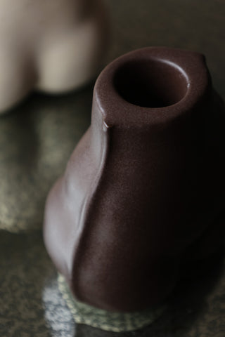Image of the top of the Brown Bottom Candlestick Holder