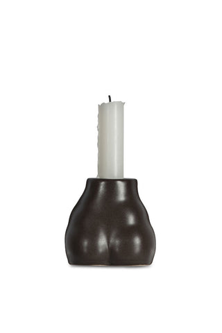 Image of the Brown Bottom Candlestick Holder on a white background