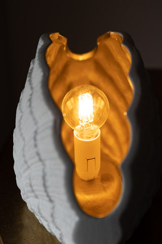 Image of the bulb for the Clam Gold Shell Table Lamp