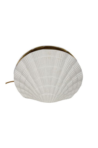 Image of the Clam Gold Shell Table Lamp on a white background