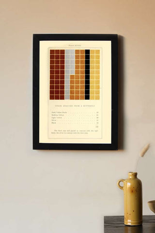 Lifestyle image of the Colour Analysis 4 Art Print - Framed