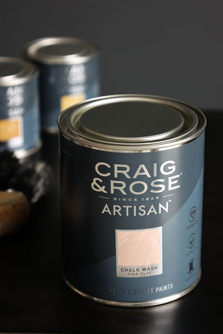 Image of the Craig & Rose Artisan Chalk Wash - Pink Clay - 750ml tin