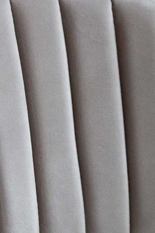 Image of the Mink Grey Sample For Curved Back Velvet Dining Chair In Mink Grey