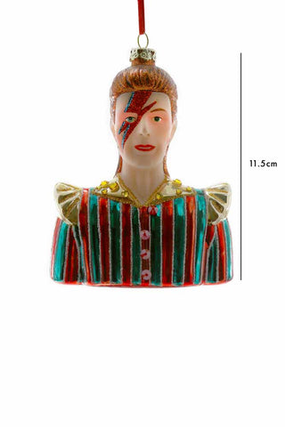 Dimension image of the Ziggy Inspired Christmas Tree Decoration