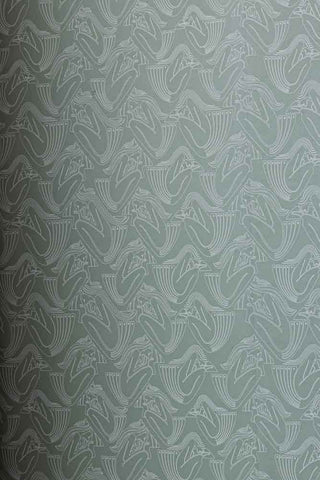 Image of the Rockett St George Deco Nymph Olive Wallpaper