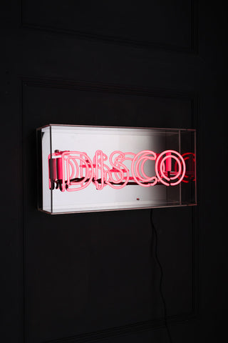 Image of the Disco Neon Light Box switched off