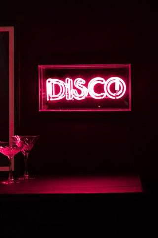 Lifestyle image of the Disco Neon Light Box