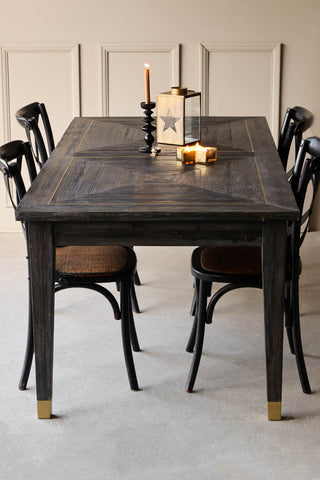 Image of the Elm & Brass Dining Table