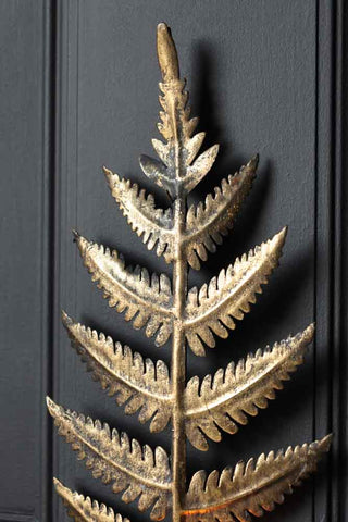Image of the finish for the Fern Leaf Wall Sconce With Glass