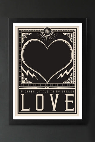 Crazy Little Thing Called Love Art Print - Framed Or Unframed