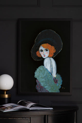 Image of the Unframed Foolin' Around Giclee Print by Rebecca Sophie Leigh in a frame