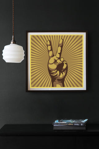 Lifestyle image of the Peace Sign Art Print