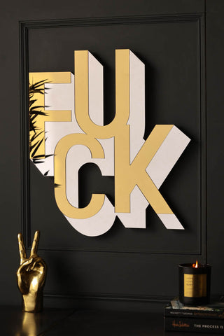 Image of the Fuck Decorative Wall Mirror