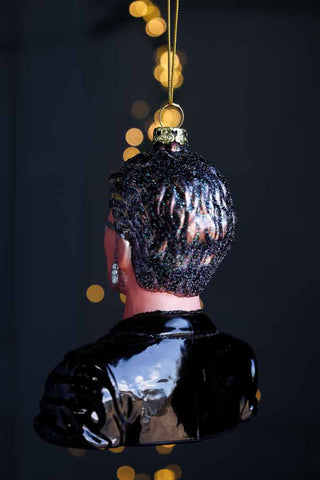 Image of the back of the George Inspired Christmas Tree Decoration