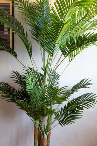 Close-up image of the Giant Faux Palm Tree