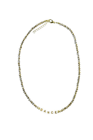 Image of the Gold Dance Necklace on a white background