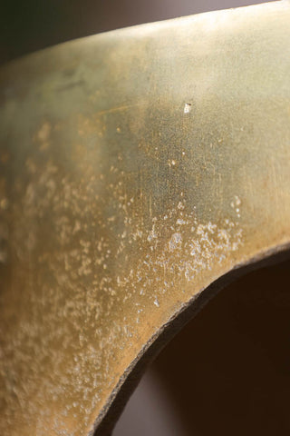 Detail image of the texture on the Gold Drip Coffee Table