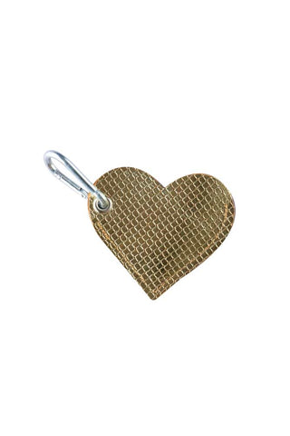 Image of the Gold Heart Dog Poo Bag Pouch on a white background
