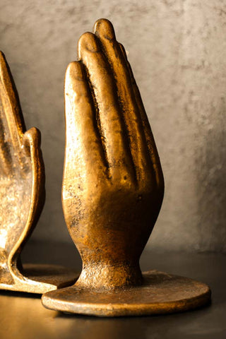Image of the colour for the Gold Holding Hands Bookends