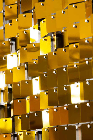 Image of the finish for the Gold Sequin Wall Tiles