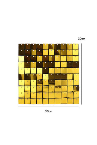 Dimension image of the Gold Sequin Wall Tiles