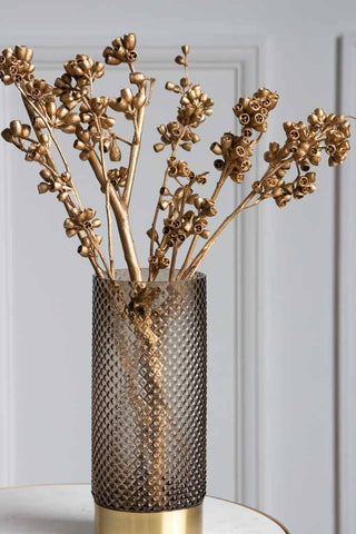 Close-up lifestyle image of the Gorgeous Gold Dried Mini Seed Pods