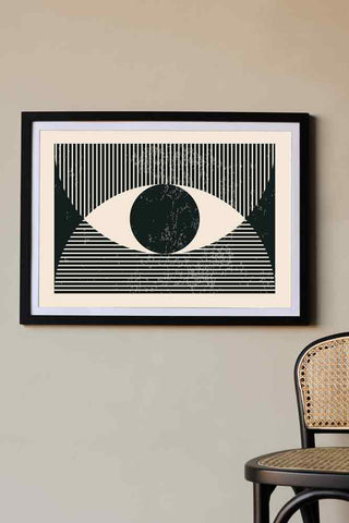 Graphic Eye Art Print - Available Framed Or Unframed
