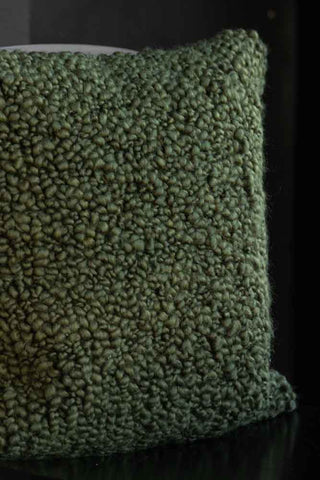 Image of the Green Chunky Boucle Cushion