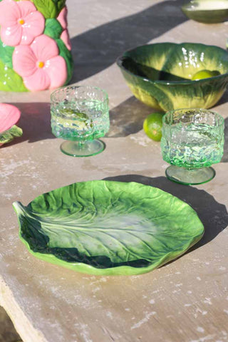 Portrait image of the Green Cabbage Leaf Plate