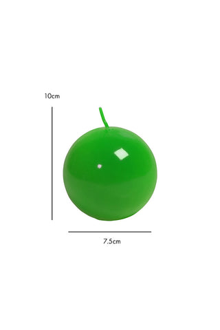 Dimension image of the Green Sphere Candle