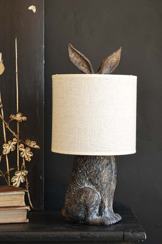 Image of the Hiding Bunny Table Lamp With Shade