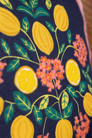 Detail image of the Recycled Lemon Grove Cushion