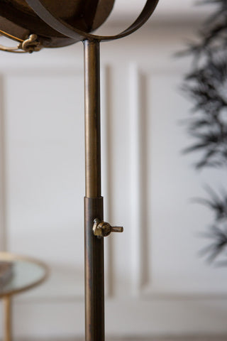 Image of the adjustable height on the Industrial-Style Battery Powered Tripod Floor Lamp
