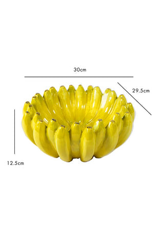 Dimension image of the Large Banana Bowl