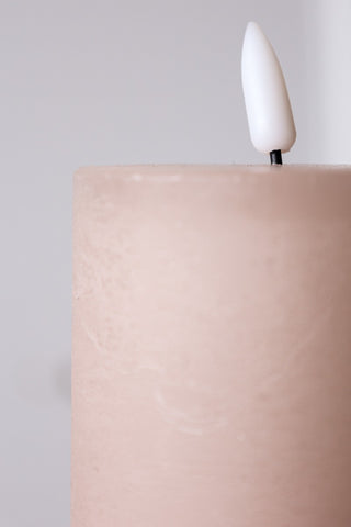 Close-up image of the Small LED Pillar Candle