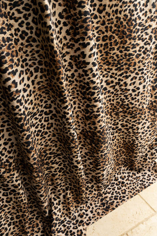 Image of the pattern for the Set Of 2 Leopard Print Cotton Curtains